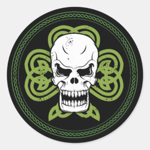 Rond Sticker punk irlandais