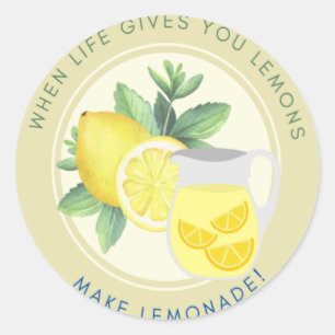 Rond Sticker Quand La Vie Vous Donne Des Citrons, Fabri