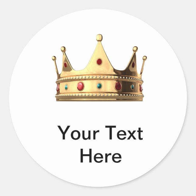 Rond Sticker Queen Crown (Devant)