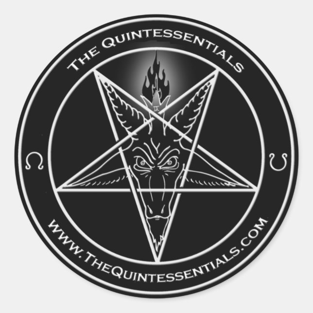 Rond Sticker Quintessentials "Baphomet" ! (Devant)