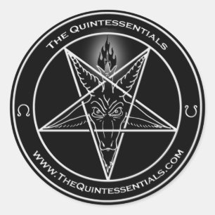 Rond Sticker Quintessentials "Baphomet" !