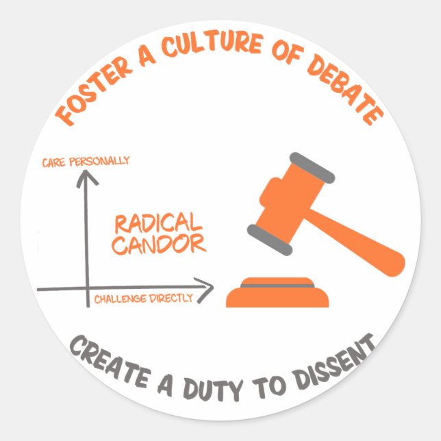 Rond Sticker radical de la franchise à dissidence (Devant)