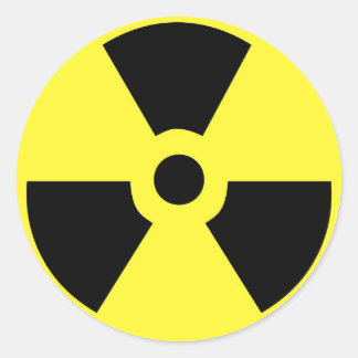 Rond Sticker radioactif
