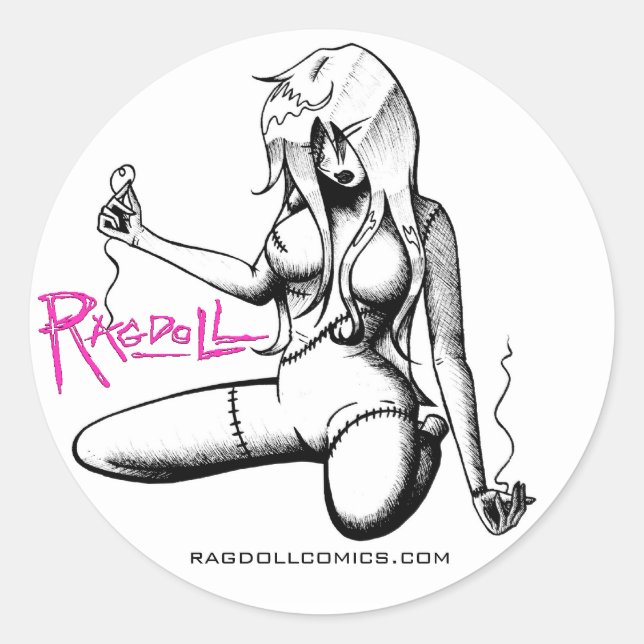 Rond Sticker Ragdoll (Devant)