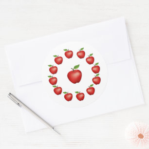 Rond Sticker Red Delicious