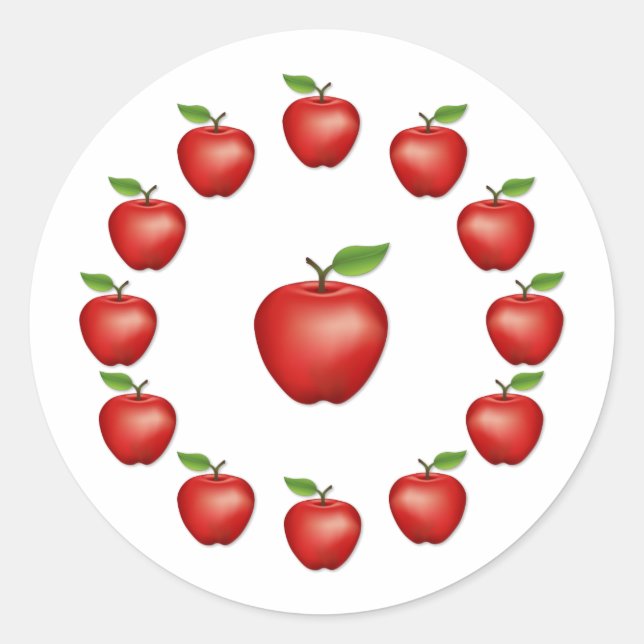 Rond Sticker Red Delicious (Devant)