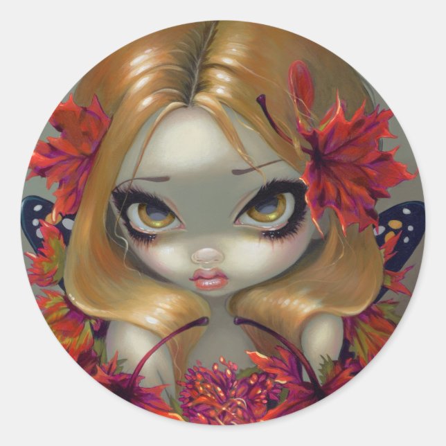 Rond Sticker "Red Maple Fairy" (Devant)