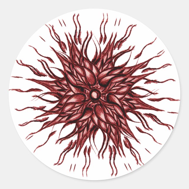 Rond Sticker Red Sun (Devant)