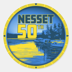 Rond Sticker Réflexions Nesset