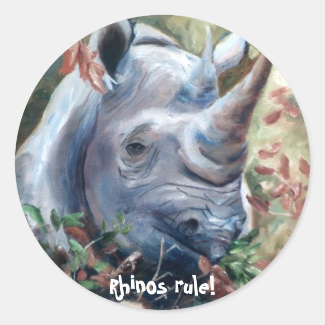 Rond Sticker règle Rhinos (Devant)