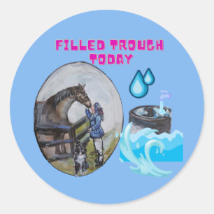 Rond Sticker "Rempli aujourd'hui"