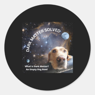 Rond Sticker résolu foncé