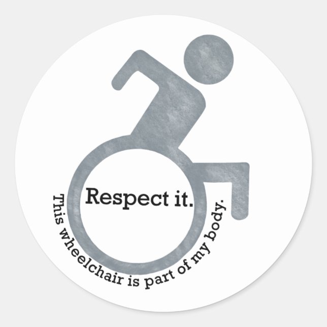Rond Sticker "Respectez-le" (Devant)