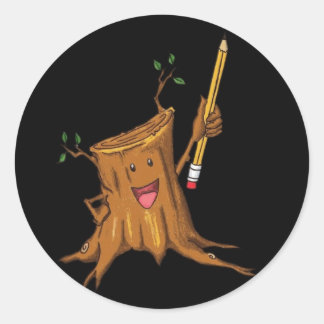 Rond Sticker robuste (petit) Noir