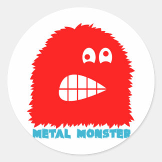 Rond Sticker Rock=Life 'Metal Monster'