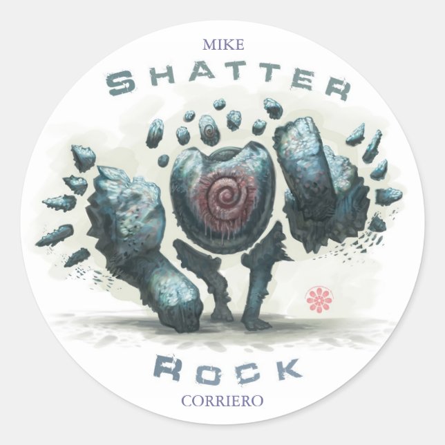Rond Sticker Rock Shatter (Devant)