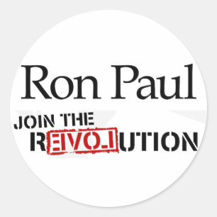 Rond Sticker Ron Paul