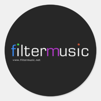Rond sticker ronde FilterMusic