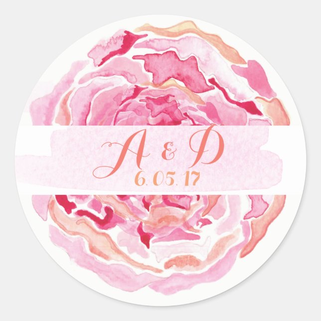 Rond Sticker rose (Devant)