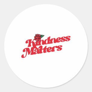 Rond Sticker Rose Kindness