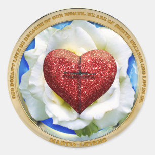 Rond Sticker Rose Luther