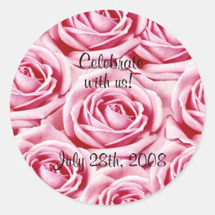 Rond Sticker Roses Rose