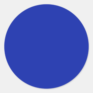 Rond Sticker Royal Blue Round