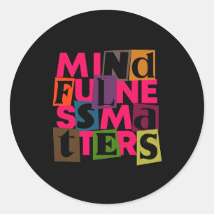 Rond Sticker S Mindfulness