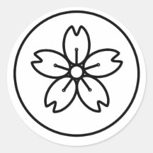 Sticker Sakura cerclé