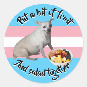 Rond Sticker salade de fruits