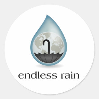 Rond Sticker sans fin pour pluie