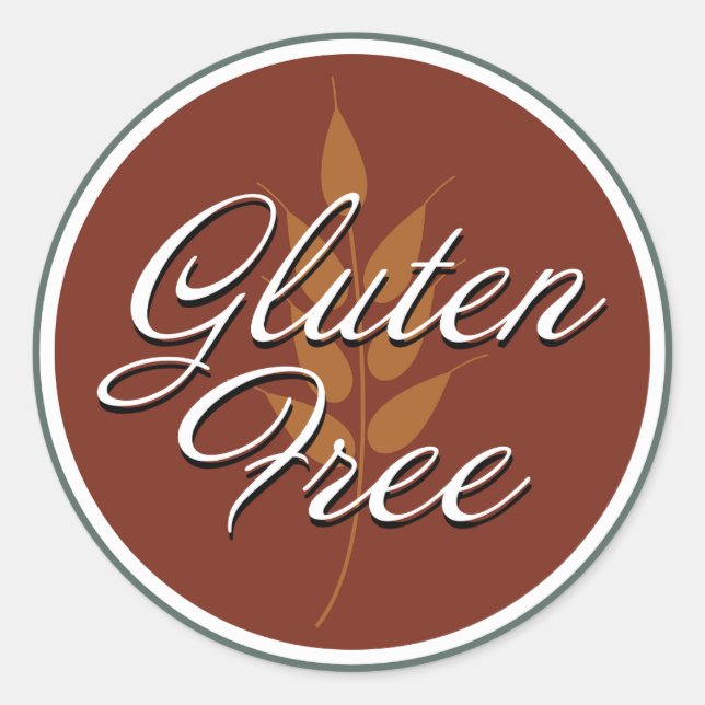 Rond Sticker sans gluten classique (Devant)