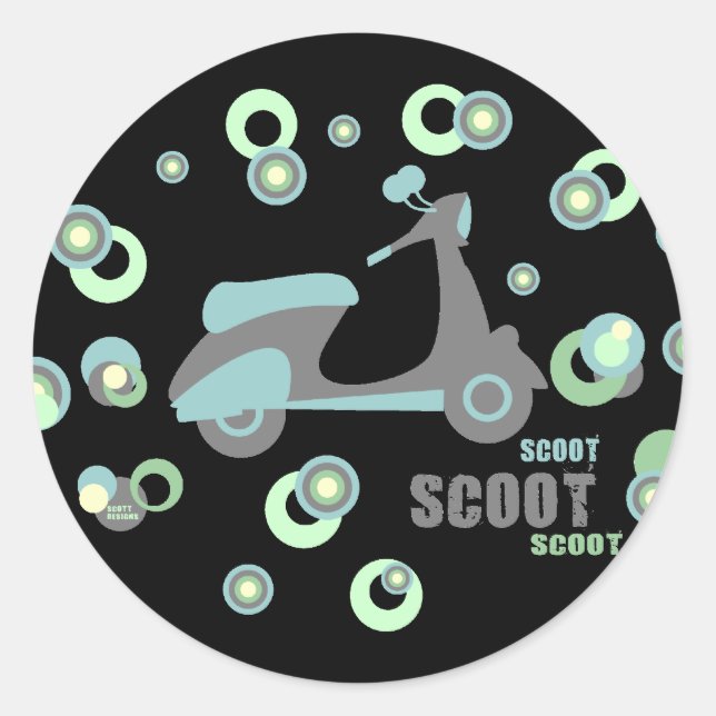Rond Sticker Scooter Mod (Devant)