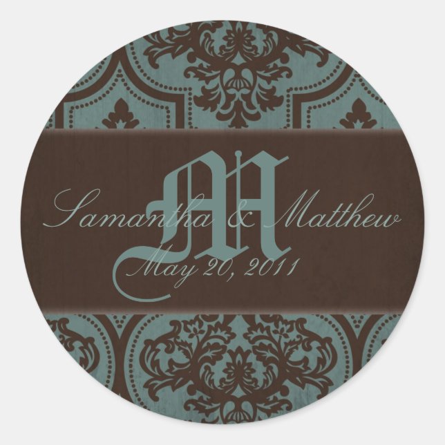 Rond Sticker SD de mariée gothique 2 (Devant)