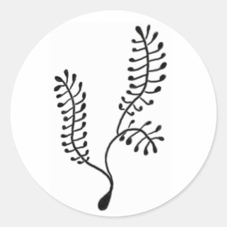 Rond Sticker Sea Fern