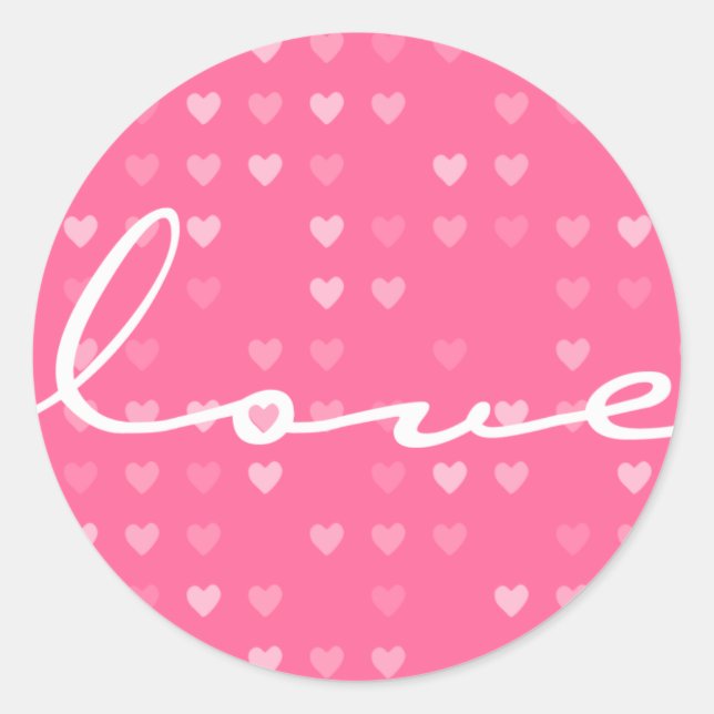 Rond STICKER / SEAL :: amour (Devant)