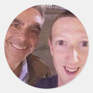 Rond Sticker Selfie Mark Zuckerberg