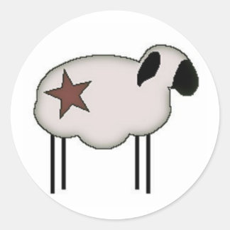 Rond Sticker Sheep #1