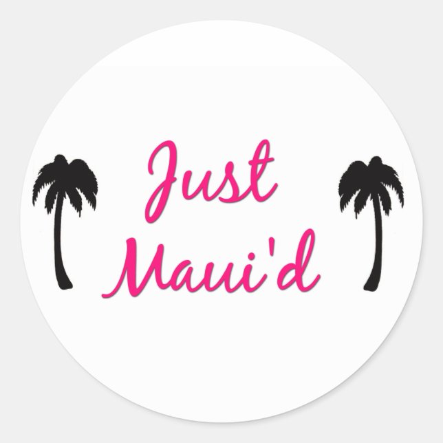 Rond Sticker Sheets de Maui (Devant)