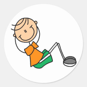 Rond Sticker Sit Up Figure