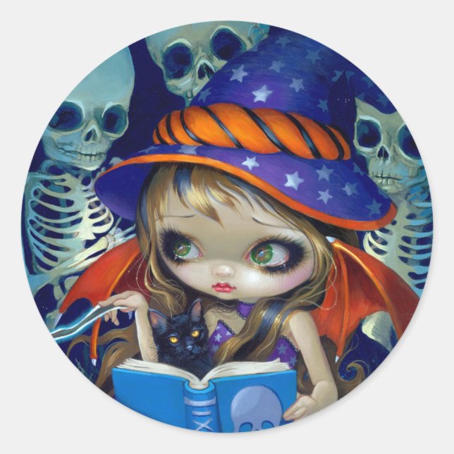 Rond Sticker "Skeleton Magic" (Devant)