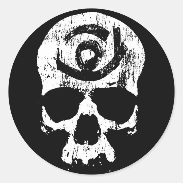 Rond Sticker SKULL TSOI (Devant)