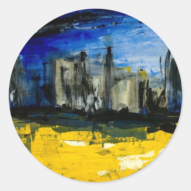 Rond Sticker Skyline (Devant)