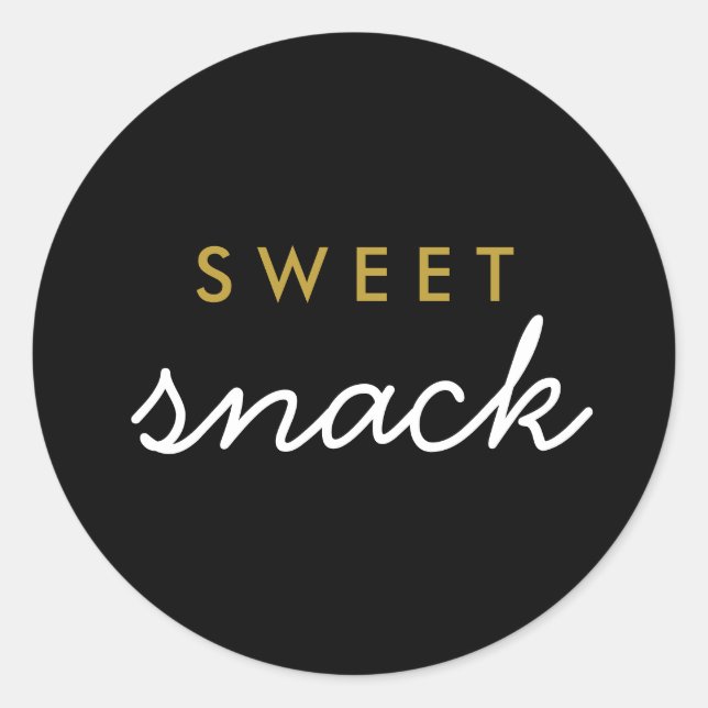 Rond Sticker Snack Sweet (Devant)