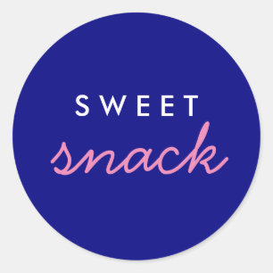 Rond Sticker Snack Sweet