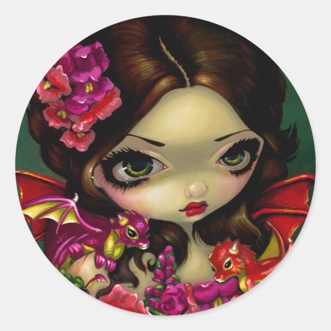 Rond Sticker "Snapdragon Fairy" (Devant)