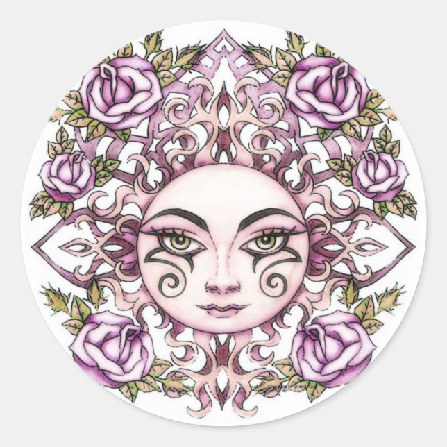 Rond Sticker Solara Sun Goddess (Devant)