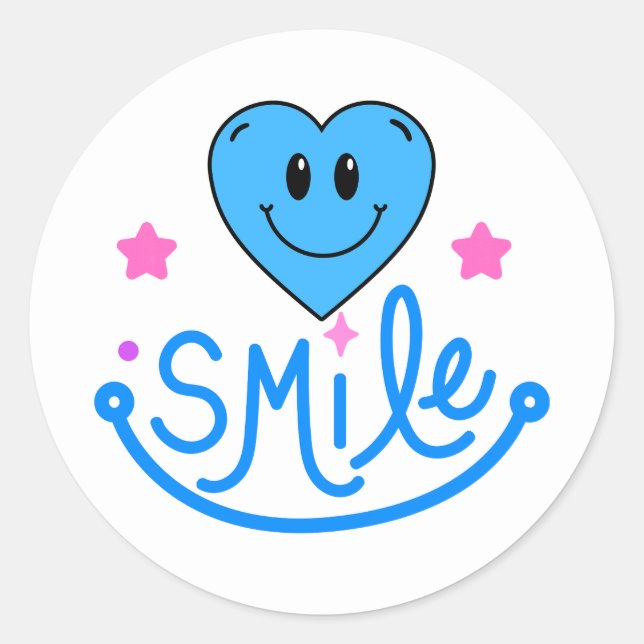 Rond Sticker sourire (Devant)