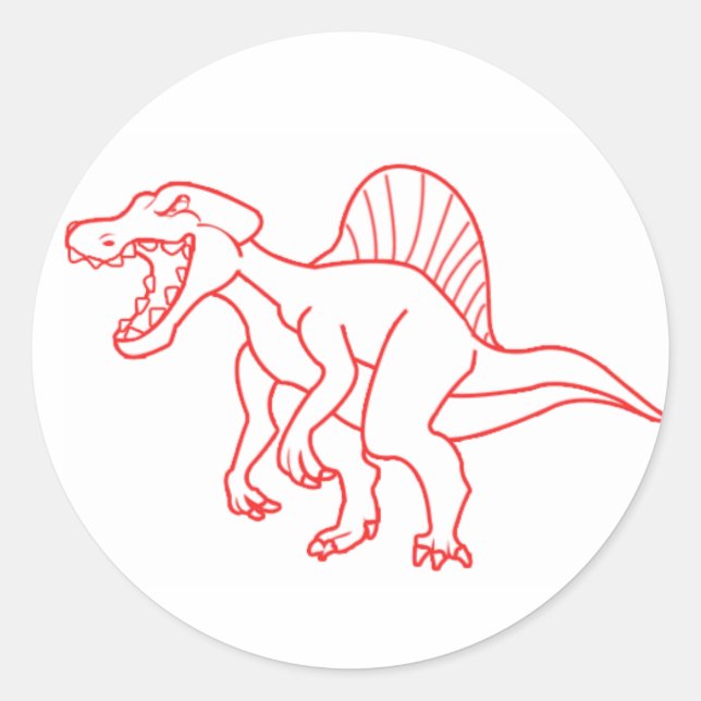 Rond Sticker Spinosaurus (Devant)