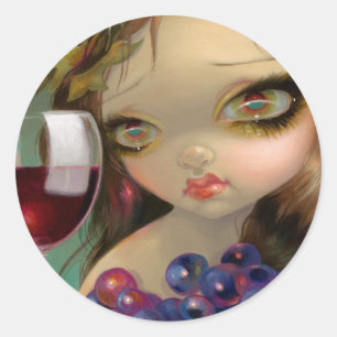 Rond Sticker "Spirits of the Vine : Merlot"